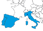 Cartina Italia/Spagna